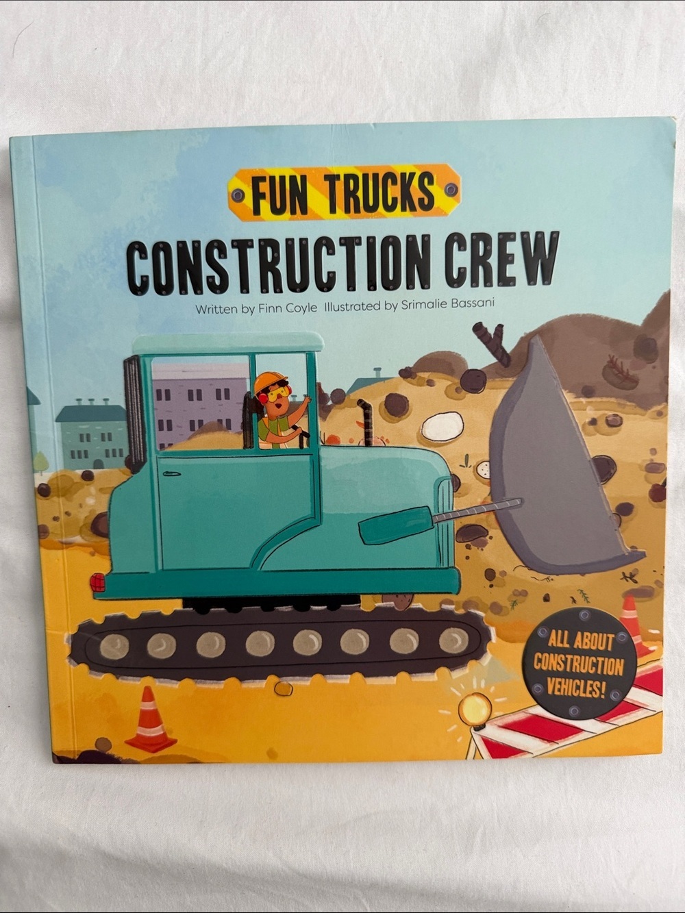 Construction Crew Fun Trucks Board Book - Teal